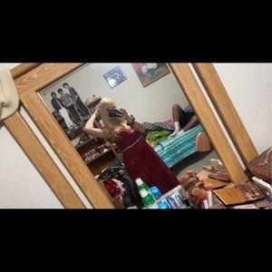 Prom dress red worn once good condition